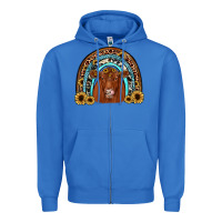True Royal red angus rainbow Zipper Hoodie - JahusDesignShop