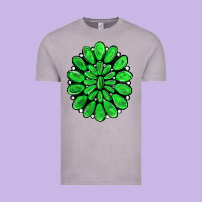 Green Gemstone Vintage Tee Designed By Ranaportraitstore