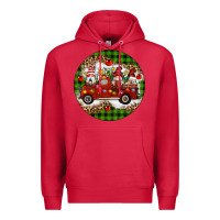 Christmas Gnomes Truck Premium Hoodie | Teevron