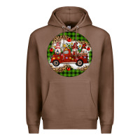 Chestnut christmas gnomes truck Premium Hoodie - Artiststas