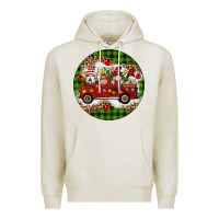Oatmeal Heather christmas gnomes truck Premium Hoodie - Artiststas