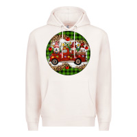 Pale Pink christmas gnomes truck Premium Hoodie - Artiststas