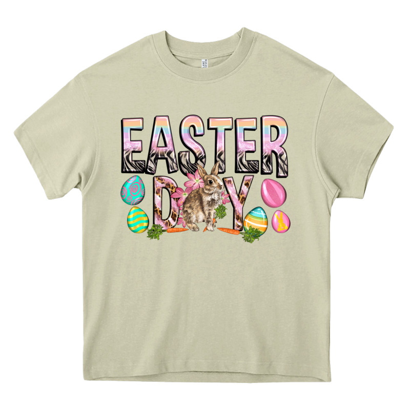 Easter Day With Rabbit Heavy Core Tee by HowdyJamesFarm | Teevron