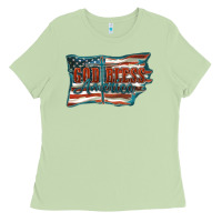 Matcha God Bless America Ladies Tee - FaDigitalArtStudio