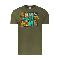 Vintage Olive Western Home Sweet Home Vintage Tee - FaDigitalArtStudio