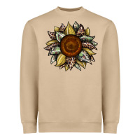 Mushroom sunflower camouflage and leopard 2 Heavyweight Sweatshirt - JahusDesignShop