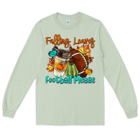 Matcha Falling Leaves Football Please Long Sleeve Tee - LillyAllenDesigns