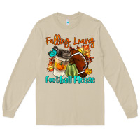 Mushroom Falling Leaves Football Please Long Sleeve Tee - LillyAllenDesigns