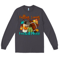Smoke Falling Leaves Football Please Long Sleeve Tee - LillyAllenDesigns