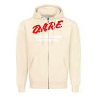 Sandshell d a r e anti drugs Zipper Hoodie - DesigneFamous