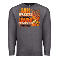 Charcoal Heather Fall breeze crunchy leaves pumpkins please Premium Sweatshirt - RanaPortraitStore