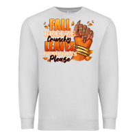 Dove Grey Fall breeze crunchy leaves pumpkins please Premium Sweatshirt - RanaPortraitStore
