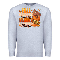 Heather Grey Fall breeze crunchy leaves pumpkins please Premium Sweatshirt - RanaPortraitStore