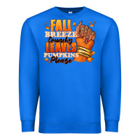 True Royal Fall breeze crunchy leaves pumpkins please Premium Sweatshirt - RanaPortraitStore