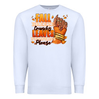 White Fall breeze crunchy leaves pumpkins please Premium Sweatshirt - RanaPortraitStore