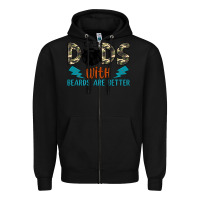 Black dads with beards are better Zipper Hoodie - JahusDesignShop