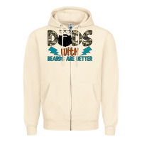 Sandshell dads with beards are better Zipper Hoodie - JahusDesignShop