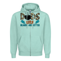 Dads With Beards Are Better Zipper Hoodie | Teevron