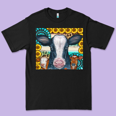 Cows Gemstone Sunflowers Tumbler Premium Tee Designed By Cowcowdesign