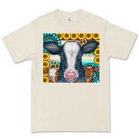 Bone Cows Gemstone Sunflowers Tumbler Premium Tee - CowCowDesign