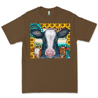 Cacao Cows Gemstone Sunflowers Tumbler Premium Tee - CowCowDesign