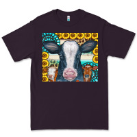 Plum Cows Gemstone Sunflowers Tumbler Premium Tee - CowCowDesign