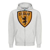 Dove Grey St. Olaf college Zipper Hoodie - DesigneFamous