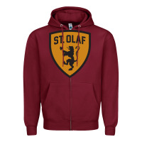 Burgundy St. Olaf college Zipper Hoodie - DesigneFamous