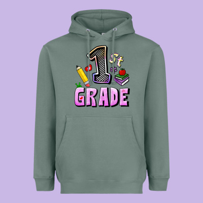 First Grade Heavyweight Hoodie Designed By Ranaportraitstore