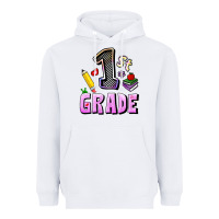 White First Grade Heavyweight Hoodie - RanaPortraitStore