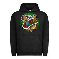 Pigment Black Cowboy Christmas Urban Hoodie - RanaPortraitStore