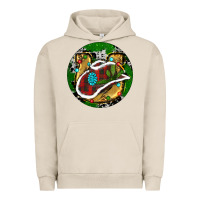 Pigment French Oak Cowboy Christmas Urban Hoodie - RanaPortraitStore