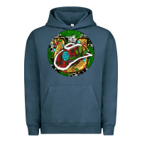 Pigment Midnight Navy Cowboy Christmas Urban Hoodie - RanaPortraitStore