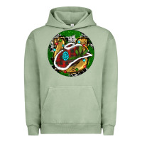 Pigment Oil Green Cowboy Christmas Urban Hoodie - RanaPortraitStore