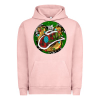 Pigment Salmon Cowboy Christmas Urban Hoodie - RanaPortraitStore
