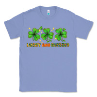 Colony Blue St. Patrick's Day lucky and blessed Classic Tee - HowdyJamesFarm
