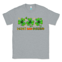 Heather Grey St. Patrick's Day lucky and blessed Classic Tee - HowdyJamesFarm