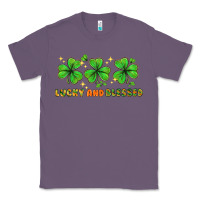 Lavender St. Patrick's Day lucky and blessed Classic Tee - HowdyJamesFarm