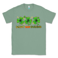 Sage St. Patrick's Day lucky and blessed Classic Tee - HowdyJamesFarm