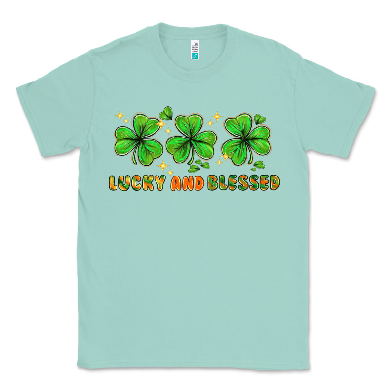 St. Patrick's Day Lucky And Blessed Classic Tee by HowdyJamesFarm | Teevron