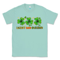 Seafoam St. Patrick's Day lucky and blessed Classic Tee - HowdyJamesFarm