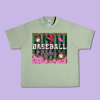 Baseball Sister Tumbler Urban Heavy Tee Designed By Bundleandbundleshop