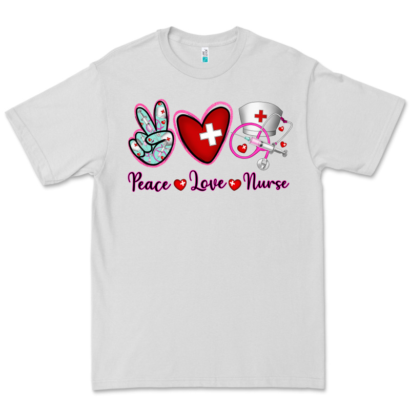 Peace Love Nurse Premium Tee by RanaPortraitStore | Teevron