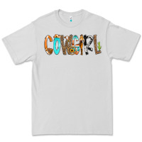 Dove Grey Cowgirl Min Premium Tee - CowCowDesign