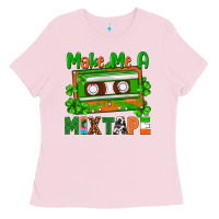 Bubblegum Pink St. Patrick's Day make me a mixtape Ladies Tee - FaDigitalArtStudio