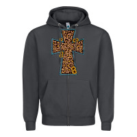 Smoke leopard sunflower cross Zipper Hoodie - JahusDesignShop