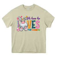 Mossy Oh how he loves us Easter Day Heavy Core Tee - HowdyJamesFarm