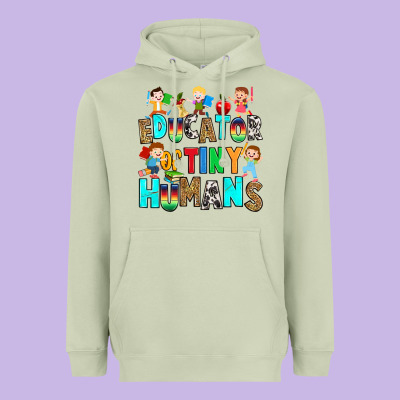 Educator Of Tiny Humans Heavyweight Hoodie Designed By Ranaportraitstore