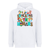 White Educator of tiny humans Heavyweight Hoodie - RanaPortraitStore