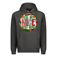 Charcoal Heather Christmas i'll be nice next year Premium Hoodie - Artiststas
